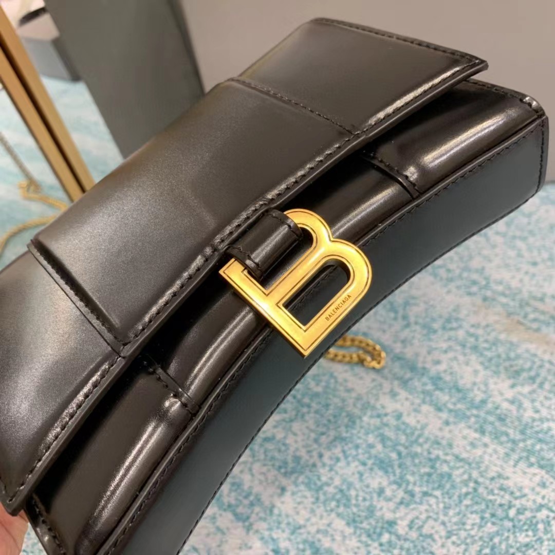 Balenciaga Hourglass Wallet On Chain (19.5-12-5cm) - PerfectKickZ