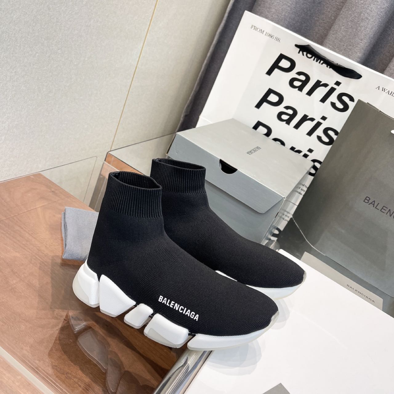 Balenciaga Speed Trainer Sock Sneaker Black - PerfectKickZ