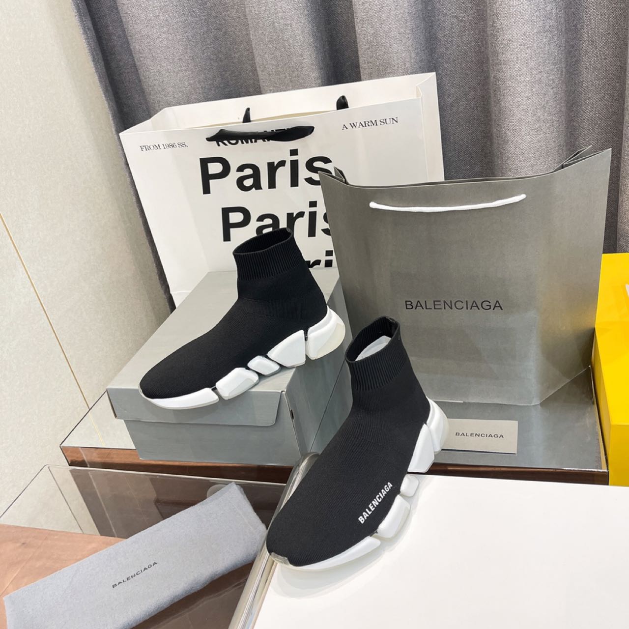 Balenciaga Speed Trainer Sock Sneaker Black - PerfectKickZ