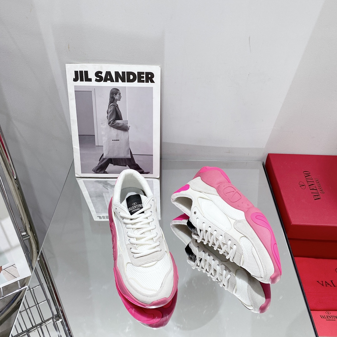 Valenti Mesh Fabric And Suede Sneakers - PerfectKickZ