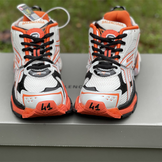 Balenciaga 'White-balck-orange' Runner Sneakers - PerfectKickZ
