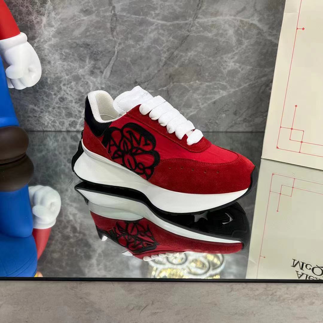 Alexander Mqueen Sprint Runner Lace-Up Sneaker - PerfectKickZ