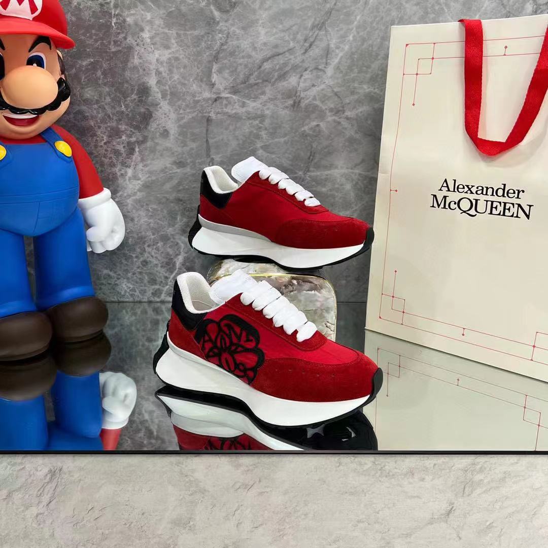 Alexander Mqueen Sprint Runner Lace-Up Sneaker - PerfectKickZ