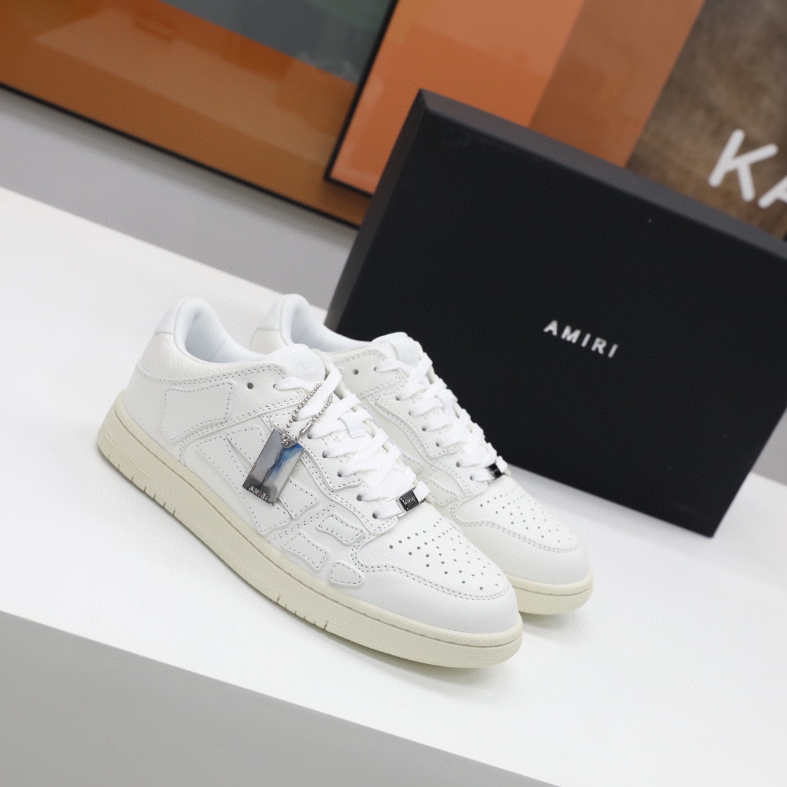 Amiri Skel-Top Low Sneaker White - PerfectKickZ