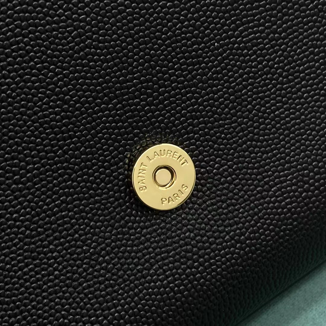 Saint Laurent Envelope Bag In Black(20-12.5-5CM) - PerfectKickZ