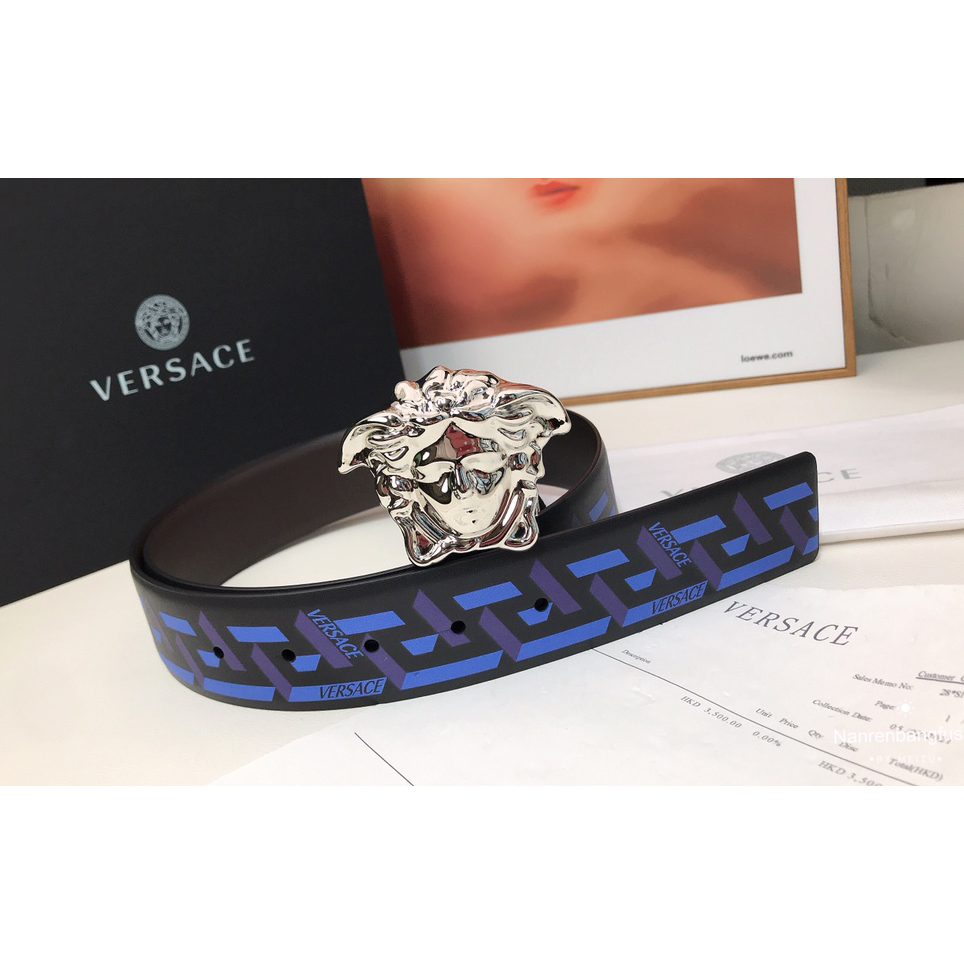 Versace La Greca Print 40 MM Belt  - PerfectKickZ