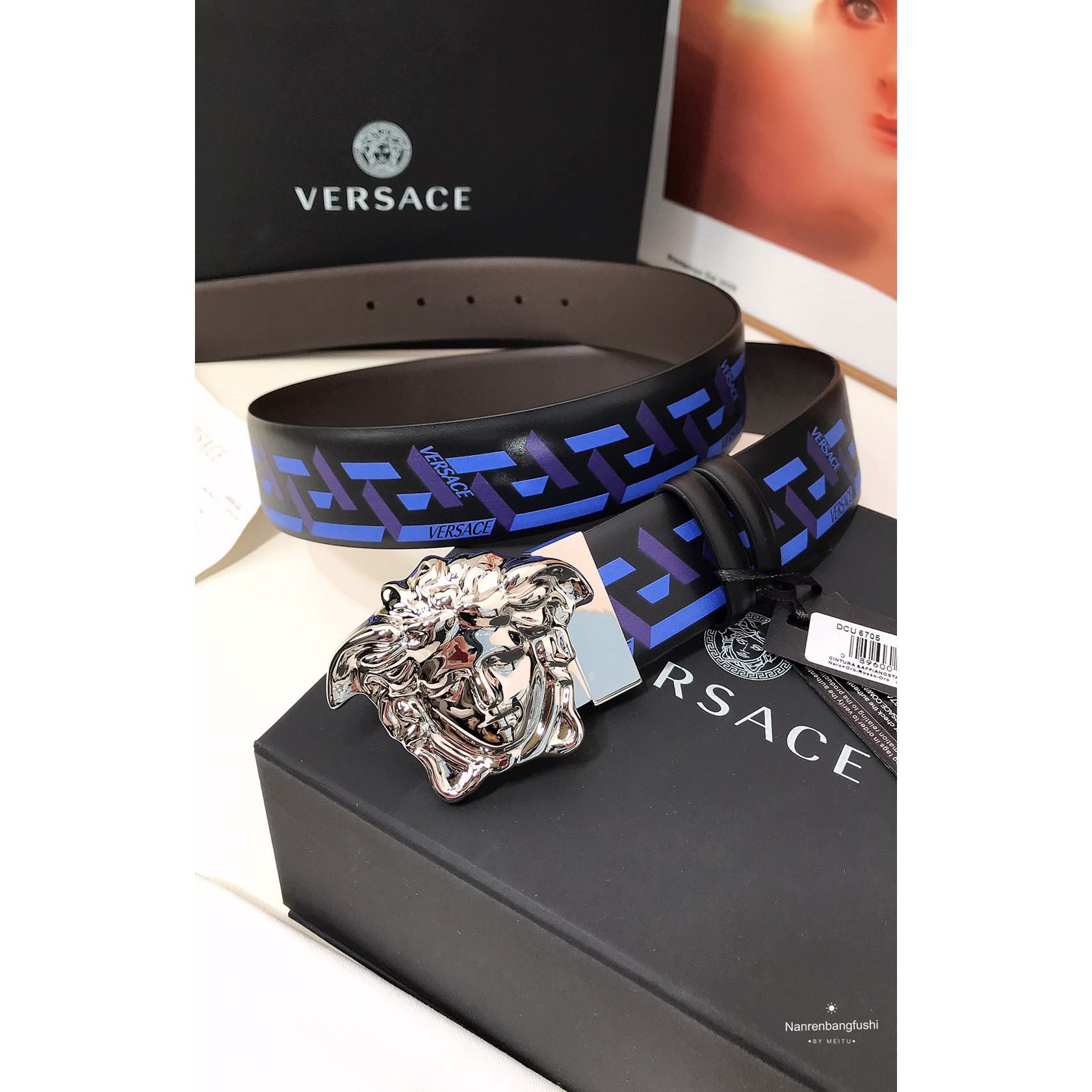 Versace La Greca Print 40 MM Belt  - PerfectKickZ