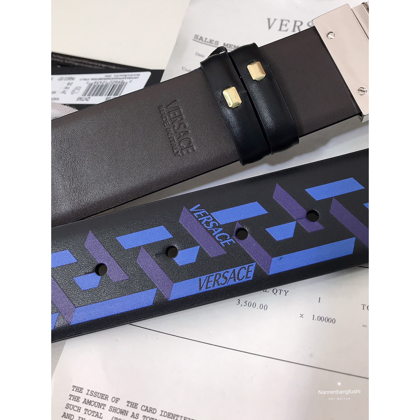 Versace La Greca Print 40 MM Belt  - PerfectKickZ