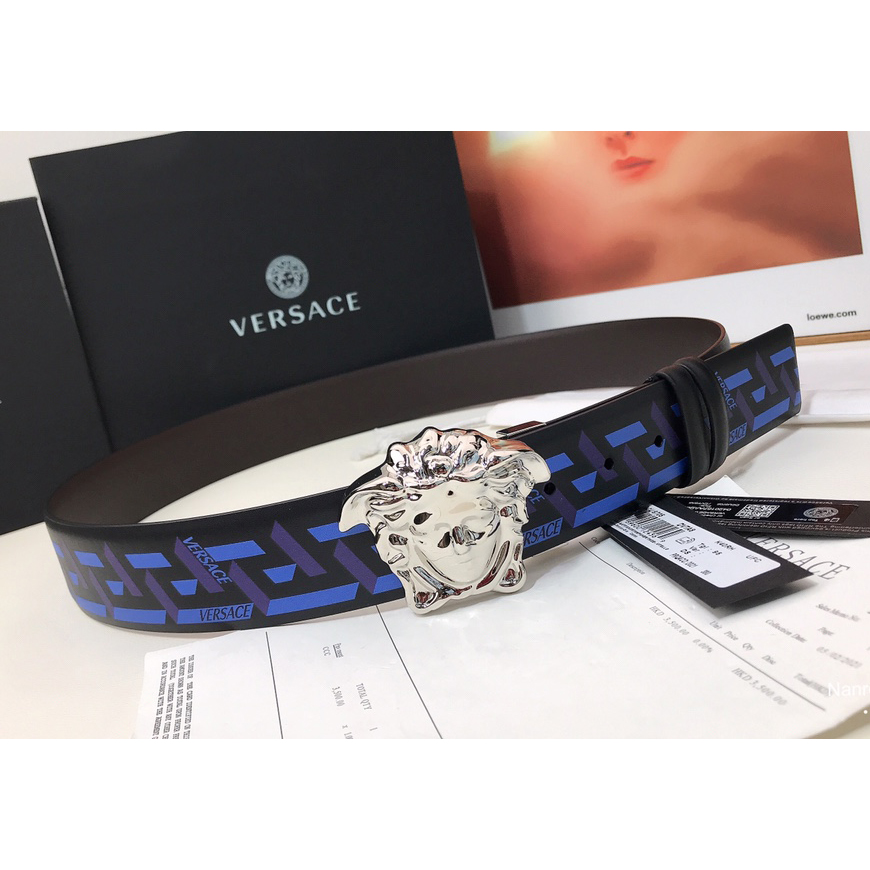 Versace La Greca Print 40 MM Belt  - PerfectKickZ