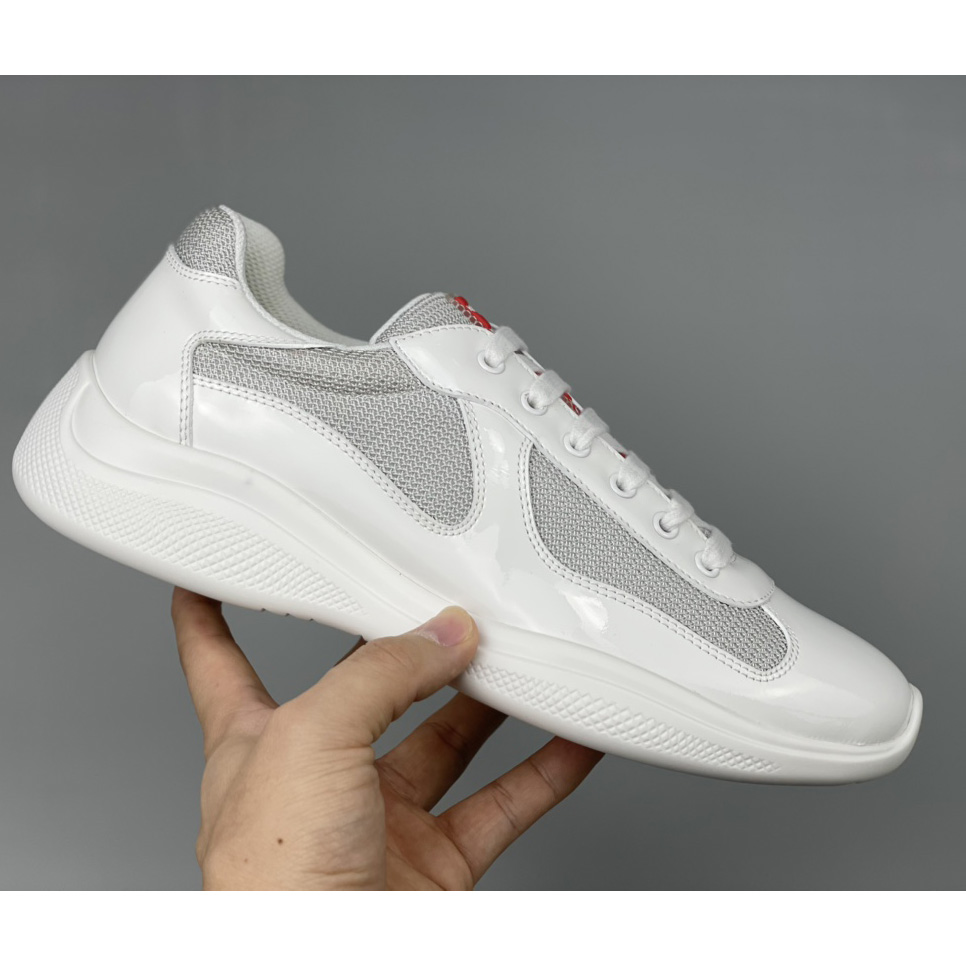 Prada Male America's Cup Sneaker In White(Upon UK Size) - PerfectKickZ