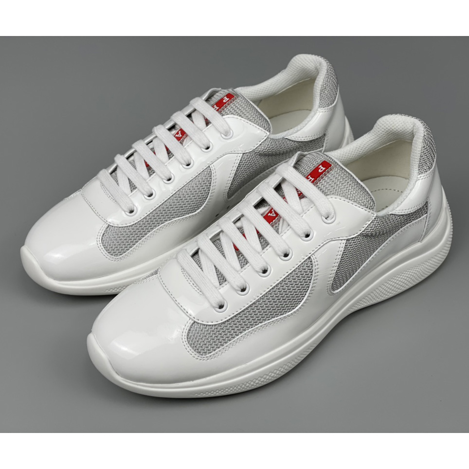 Prada Male America's Cup Sneaker In White(Upon UK Size) - PerfectKickZ