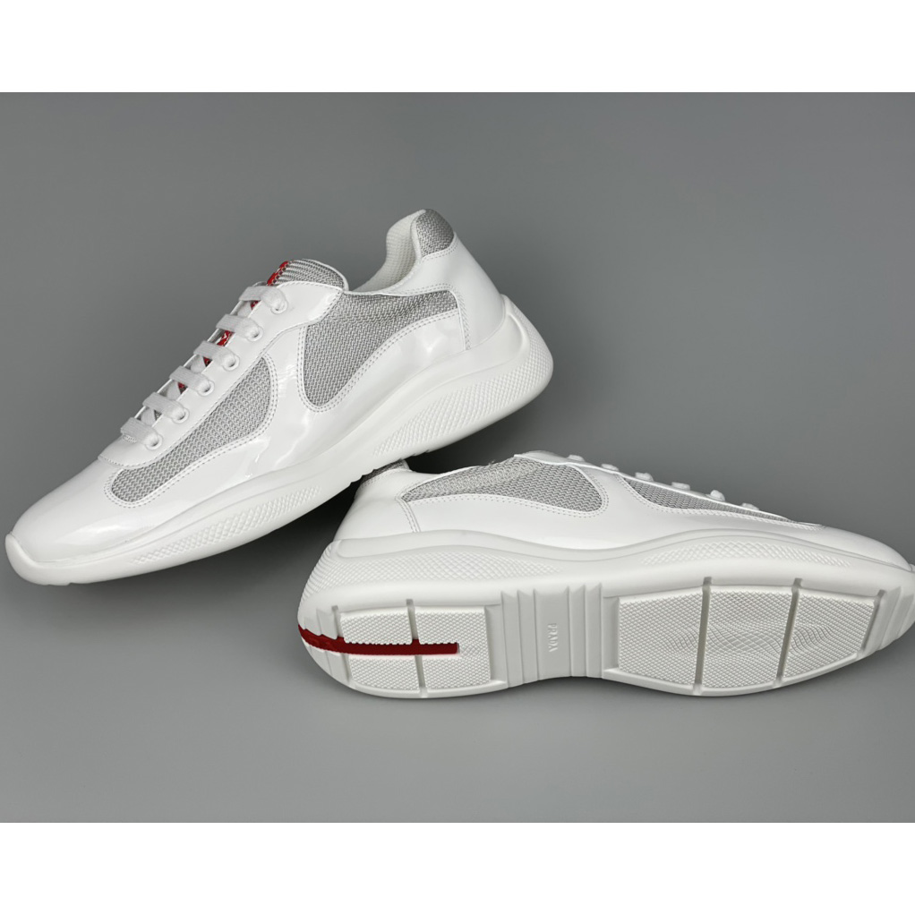 Prada Male America's Cup Sneaker In White(Upon UK Size) - PerfectKickZ
