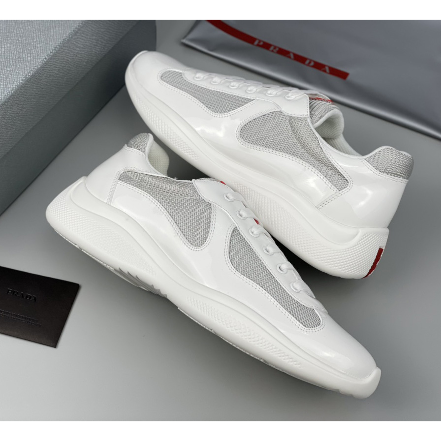 Prada Male America's Cup Sneaker In White(Upon UK Size) - PerfectKickZ