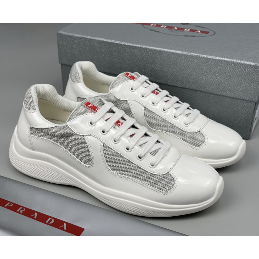 Prada Male America's Cup Sneaker In White(Upon UK Size) - PerfectKickZ