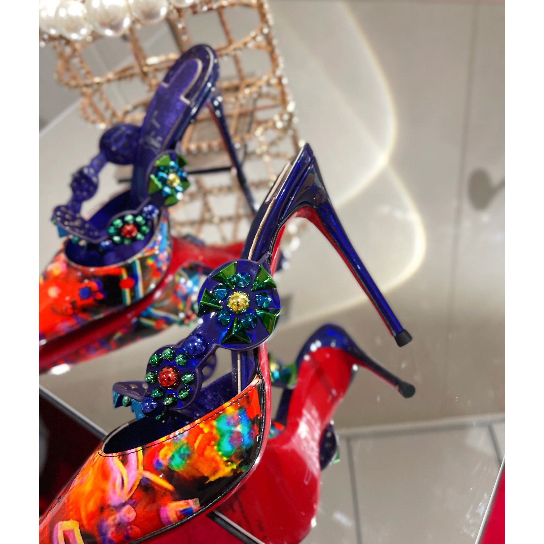Christian Louboutin Miss Goldora Mules - PerfectKickZ
