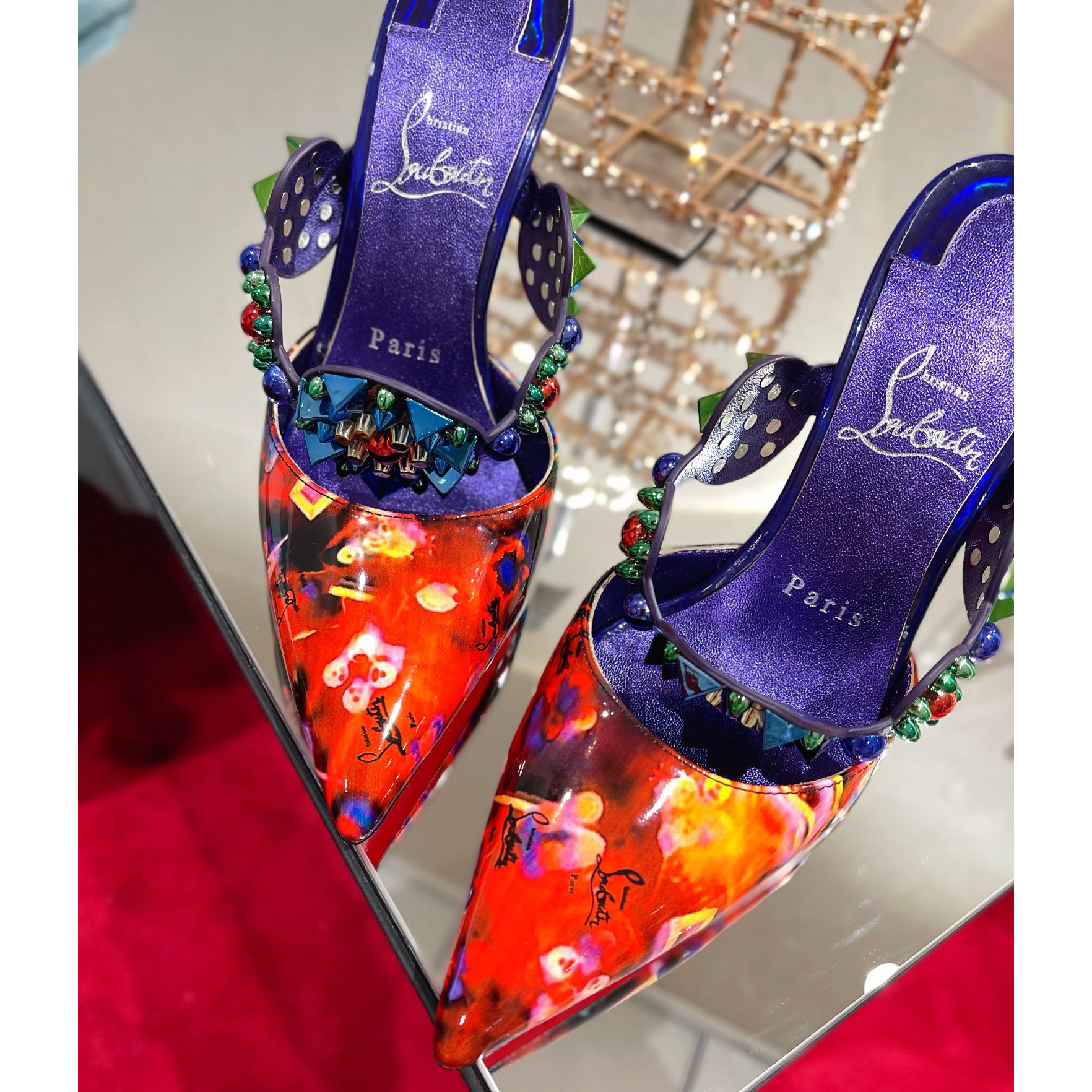 Christian Louboutin Miss Goldora Mules - PerfectKickZ