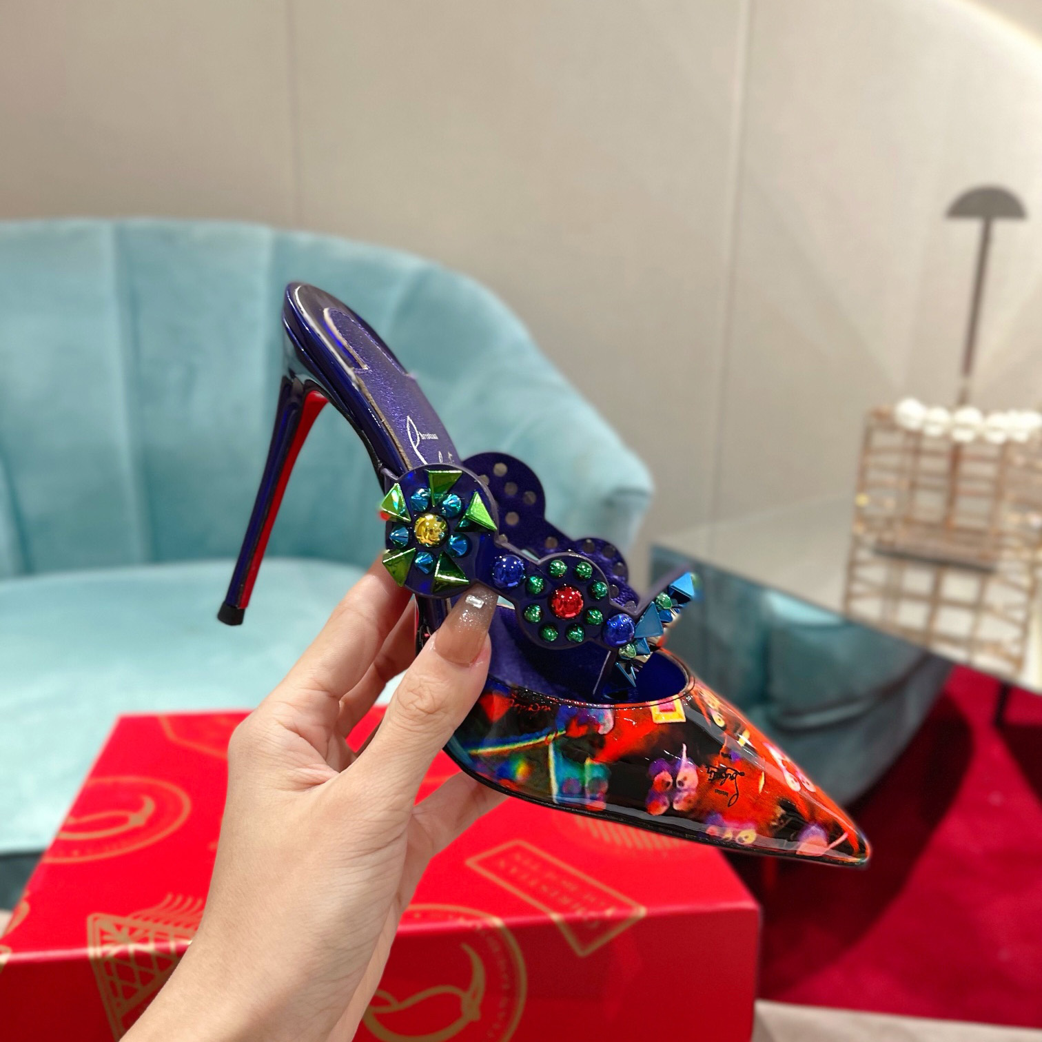 Christian Louboutin Miss Goldora Mules - PerfectKickZ