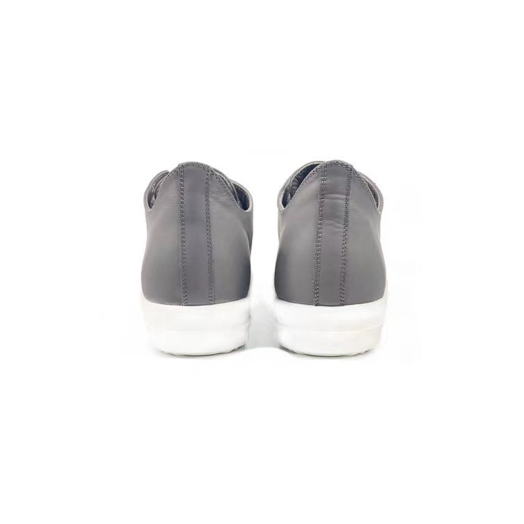 Rick Owens Taupe Calfskin Low Sneakers - 