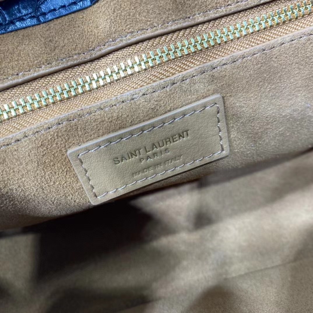 Saint Laurent Black Leather Bag (23-16-6CM) - PerfectKickZ