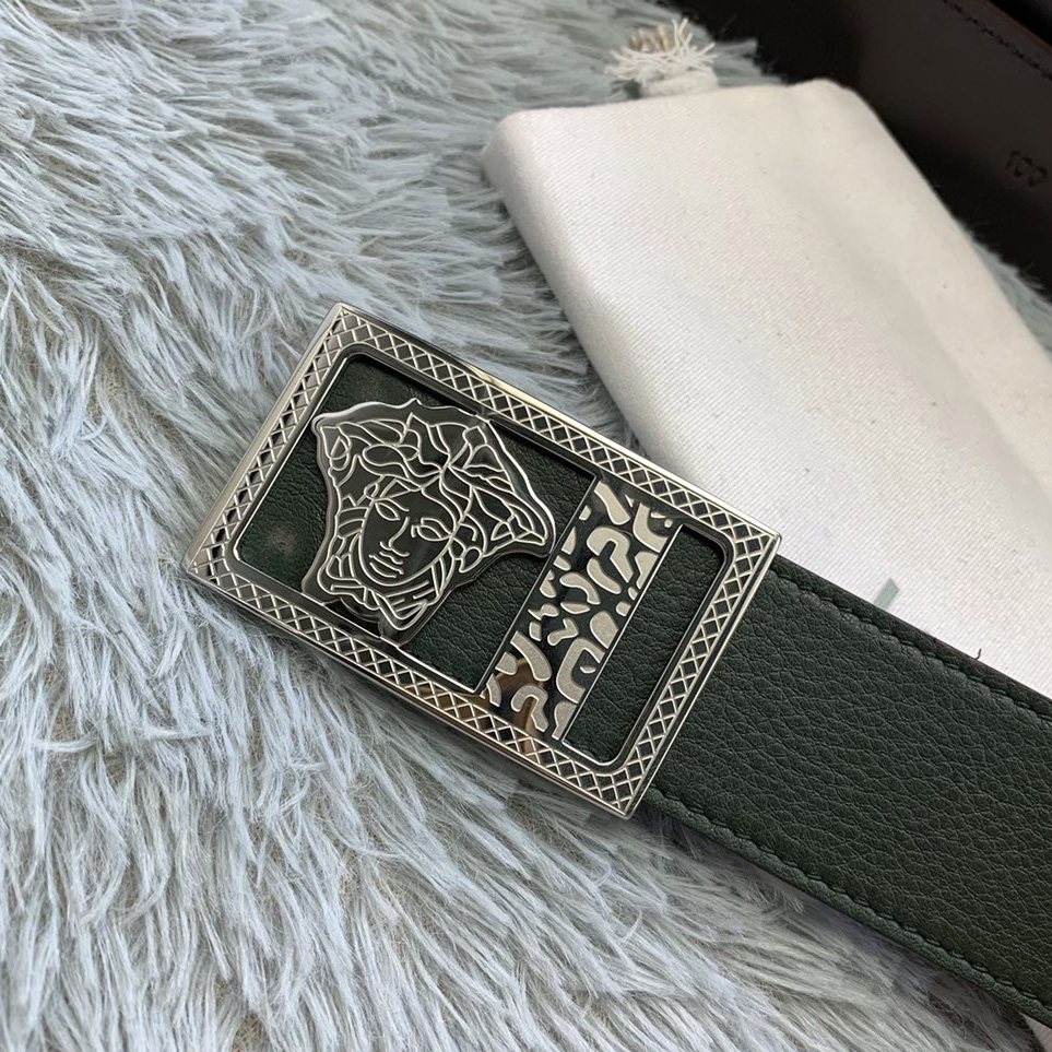 Versace Medusa Head Leather Belt  35mm - PerfectKickZ