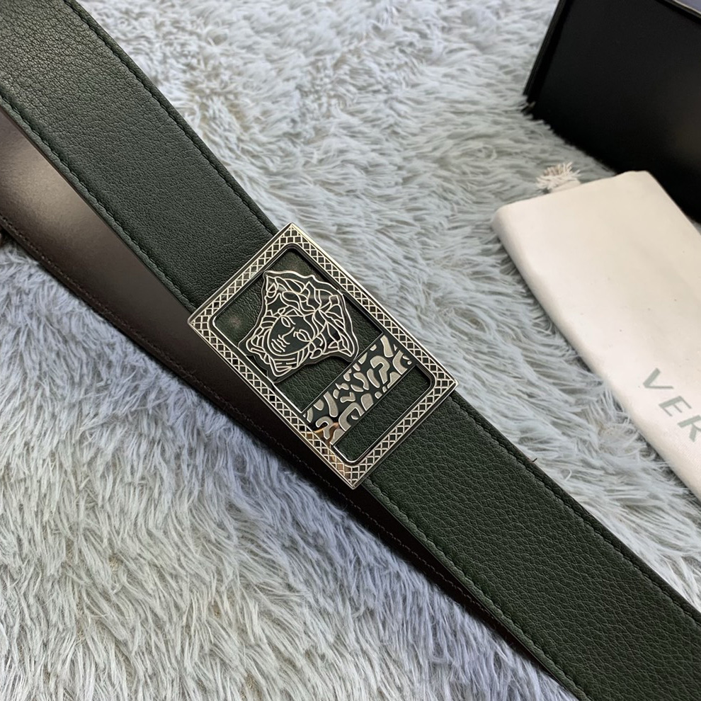 Versace Medusa Head Leather Belt  35mm - PerfectKickZ