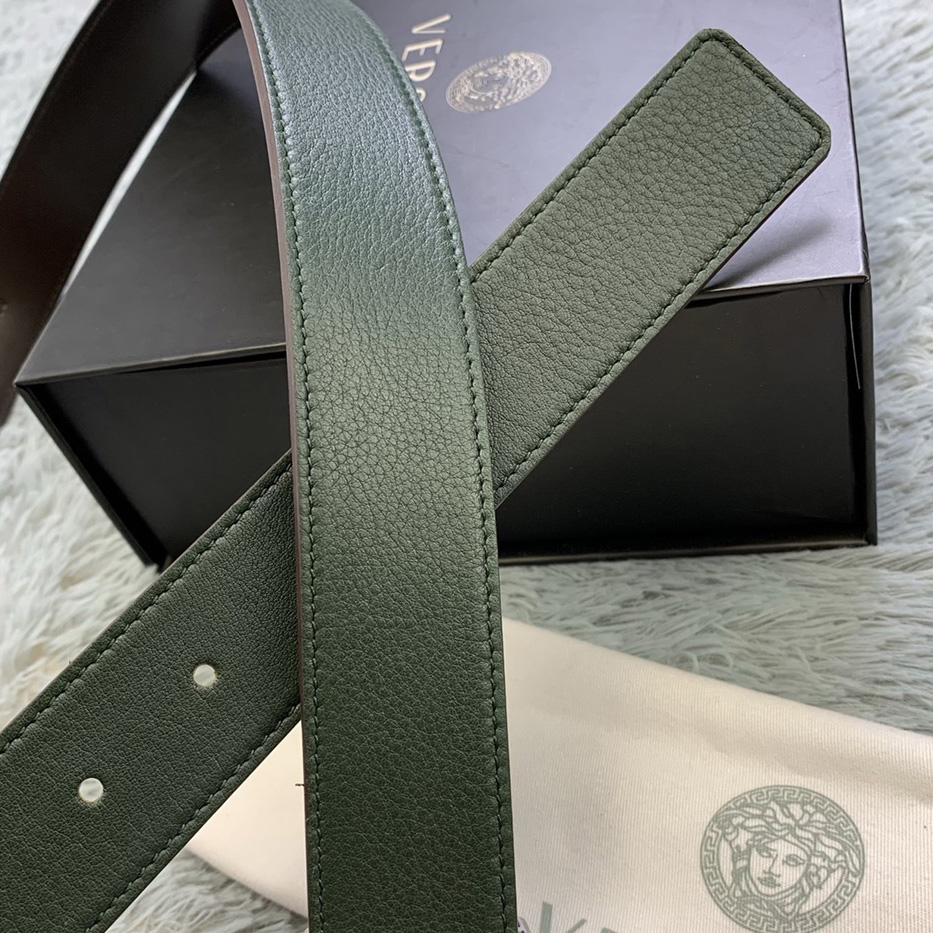 Versace Medusa Head Leather Belt  35mm - PerfectKickZ