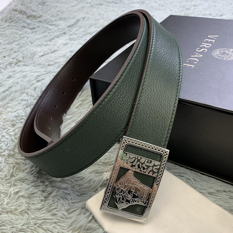 Versace Medusa Head Leather Belt  35mm - PerfectKickZ