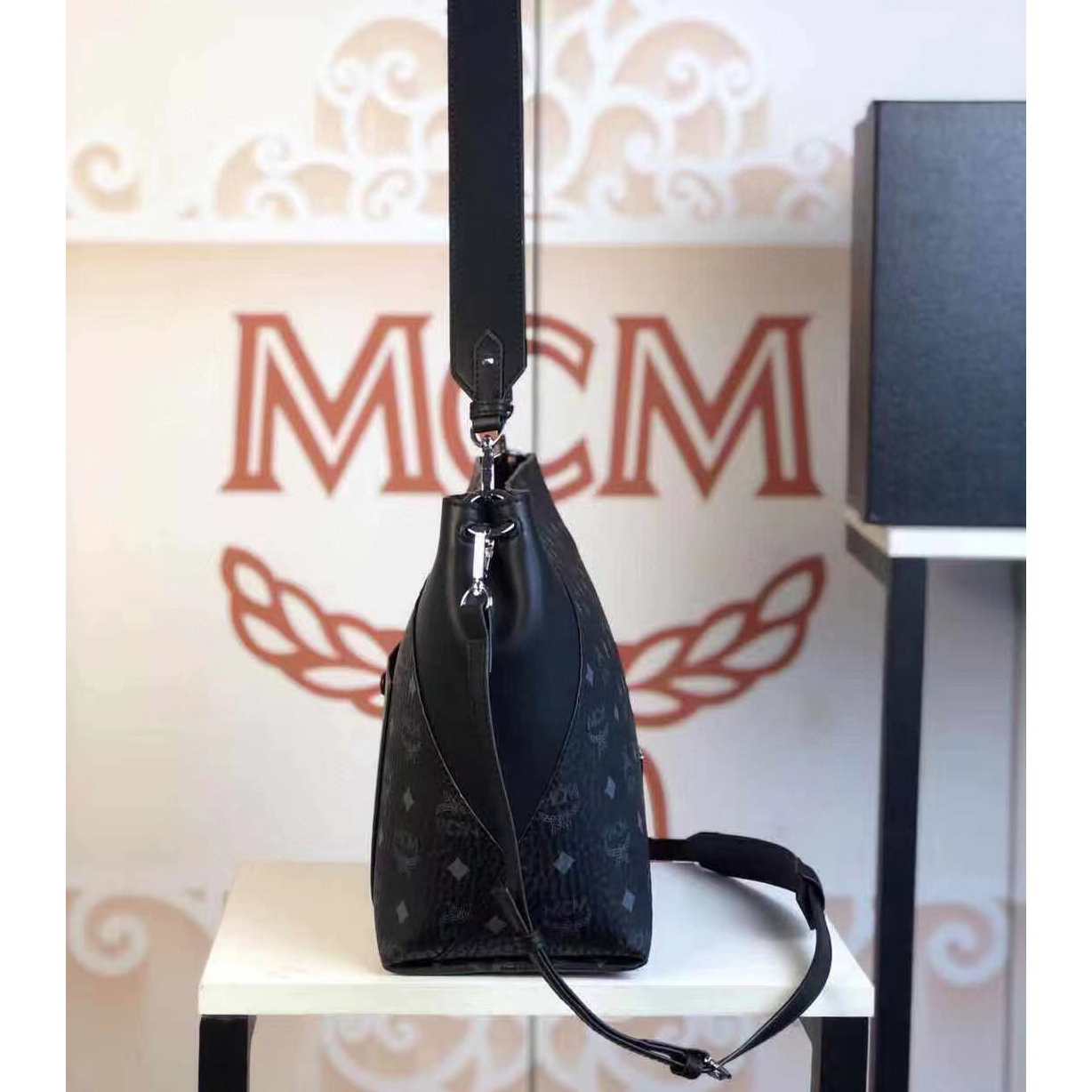 MCM Monogram Print Tote Bag(28-25-14cm) - PerfectKickZ