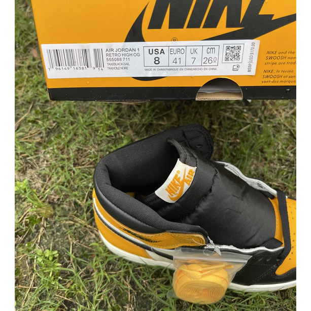 Air Jordan 1 High OG 'Yellow Toe' Sneaker  555088-711 - PerfectKickZ