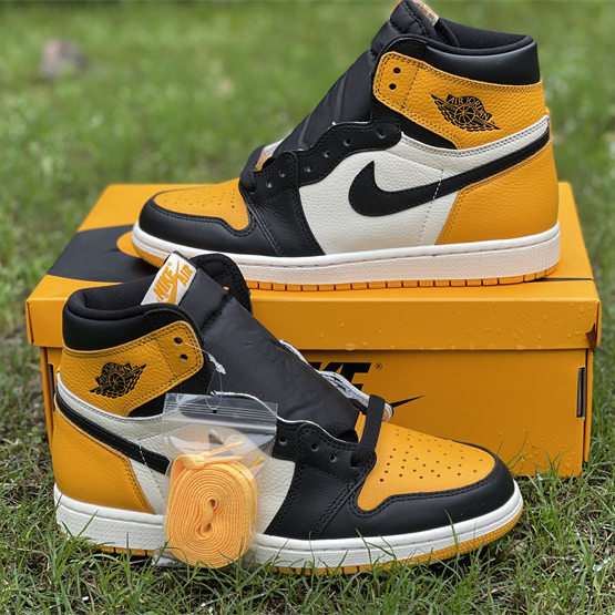 Air Jordan 1 High OG 'Yellow Toe' Sneaker  555088-711 - PerfectKickZ
