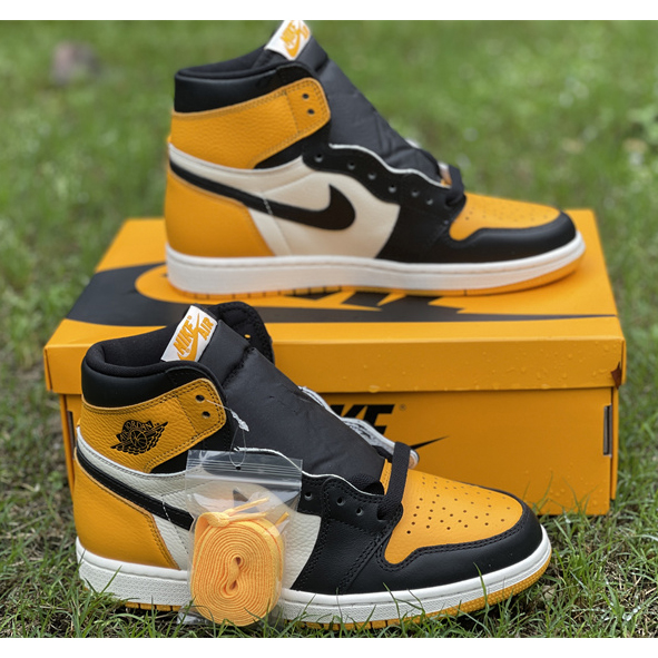 Air Jordan 1 High OG 'Yellow Toe' Sneaker  555088-711 - PerfectKickZ