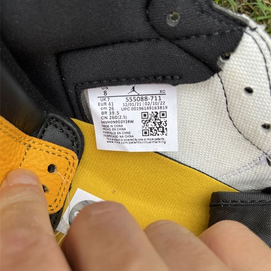 Air Jordan 1 High OG 'Yellow Toe' Sneaker  555088-711 - PerfectKickZ