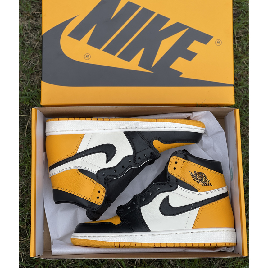 Air Jordan 1 High OG 'Yellow Toe' Sneaker  555088-711 - PerfectKickZ
