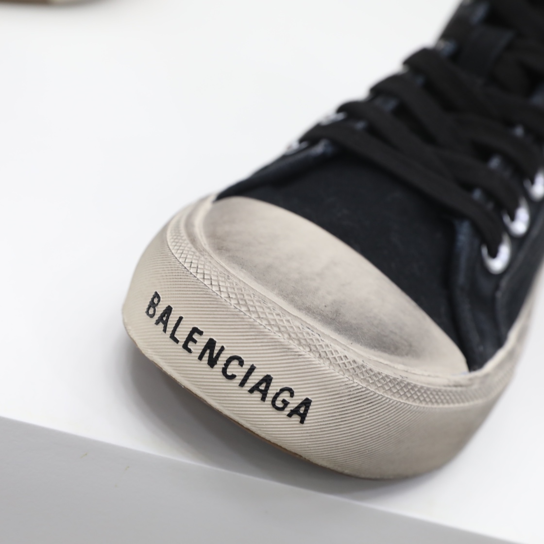 Balenciaga Men's  Paris High Top Sneaker In Black - PerfectKickZ