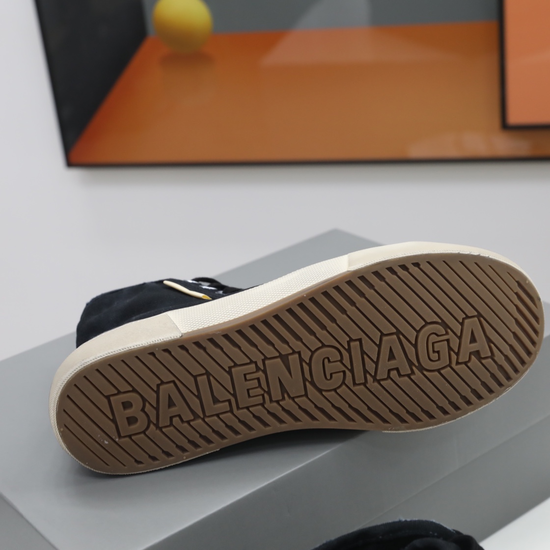 Balenciaga Men's  Paris High Top Sneaker In Black - PerfectKickZ