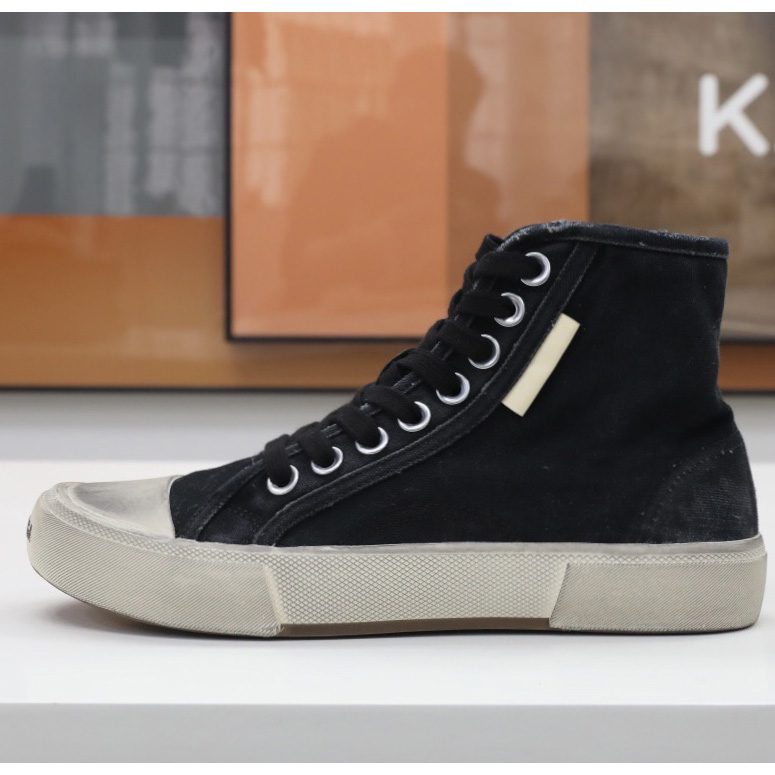 Balenciaga Men's  Paris High Top Sneaker In Black - PerfectKickZ