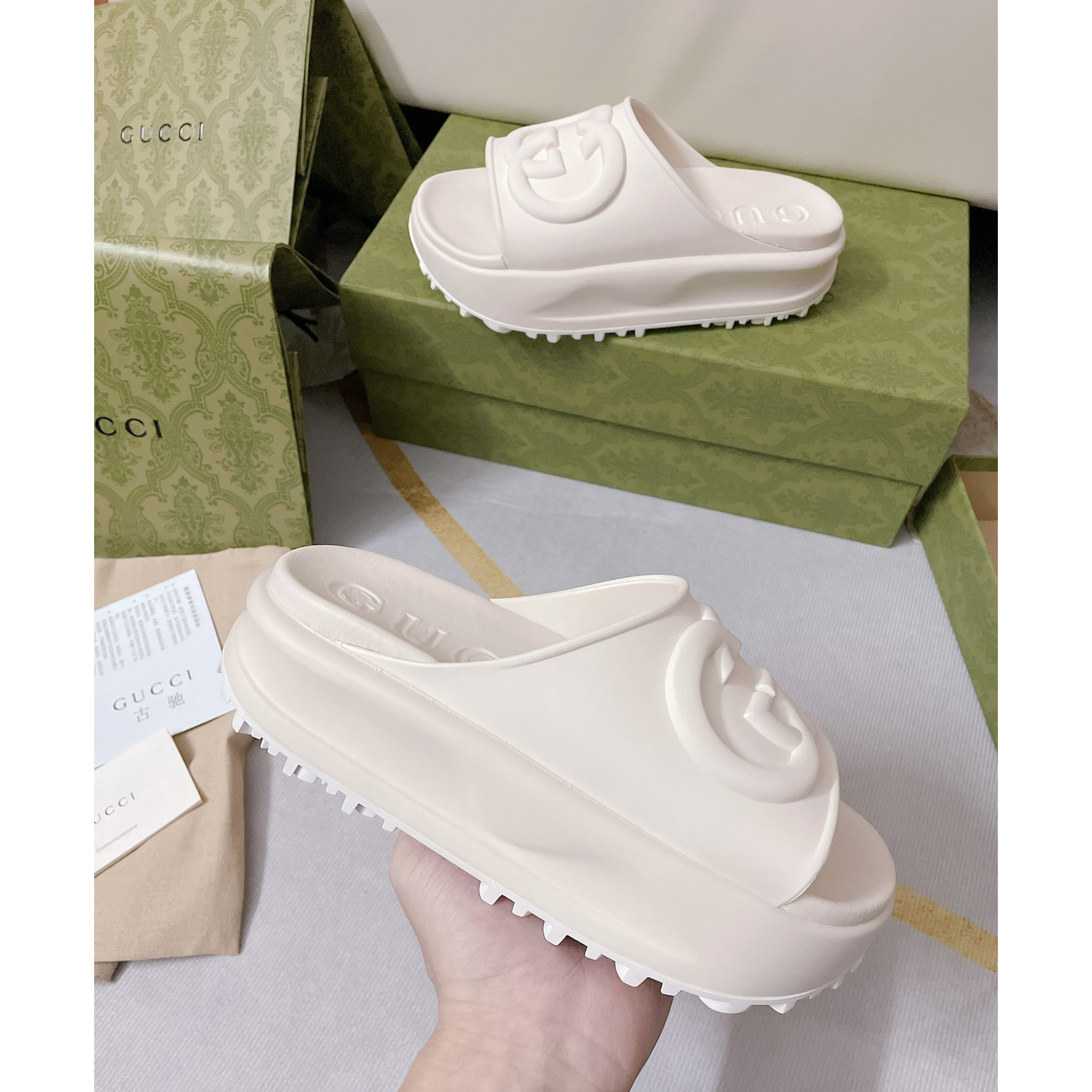 Gucci GG Thick soled slippers - PerfectKickZ