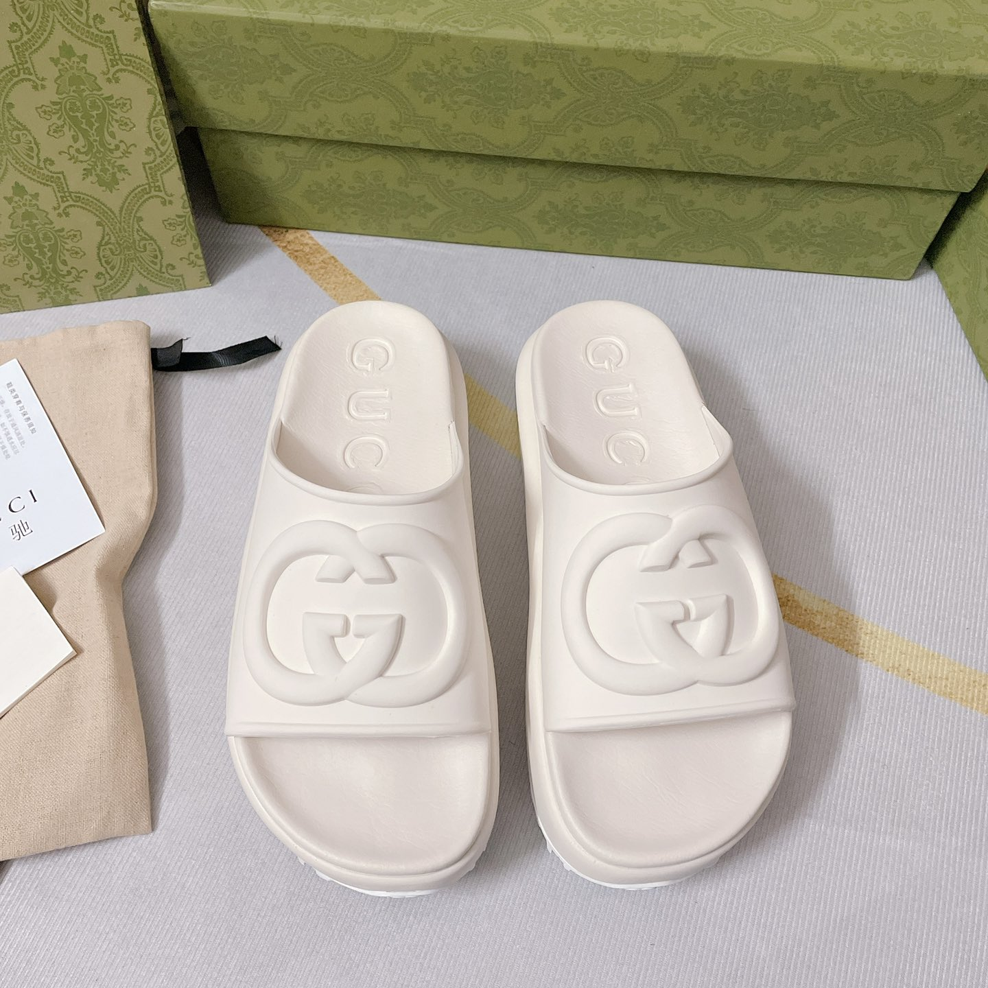 Gucci GG Thick soled slippers - PerfectKickZ