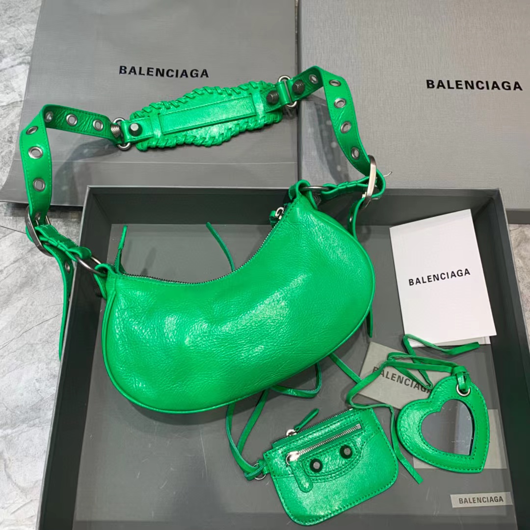 Balenciaga Le Cagole XS Shoulder Bag In Green(26-12-6cm) - PerfectKickZ