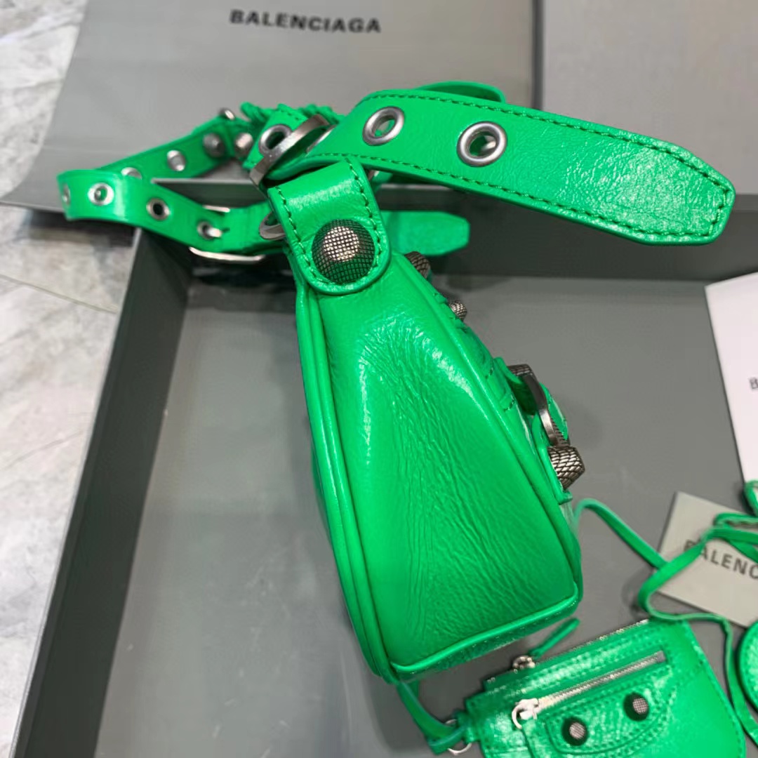 Balenciaga Le Cagole XS Shoulder Bag In Green(26-12-6cm) - PerfectKickZ