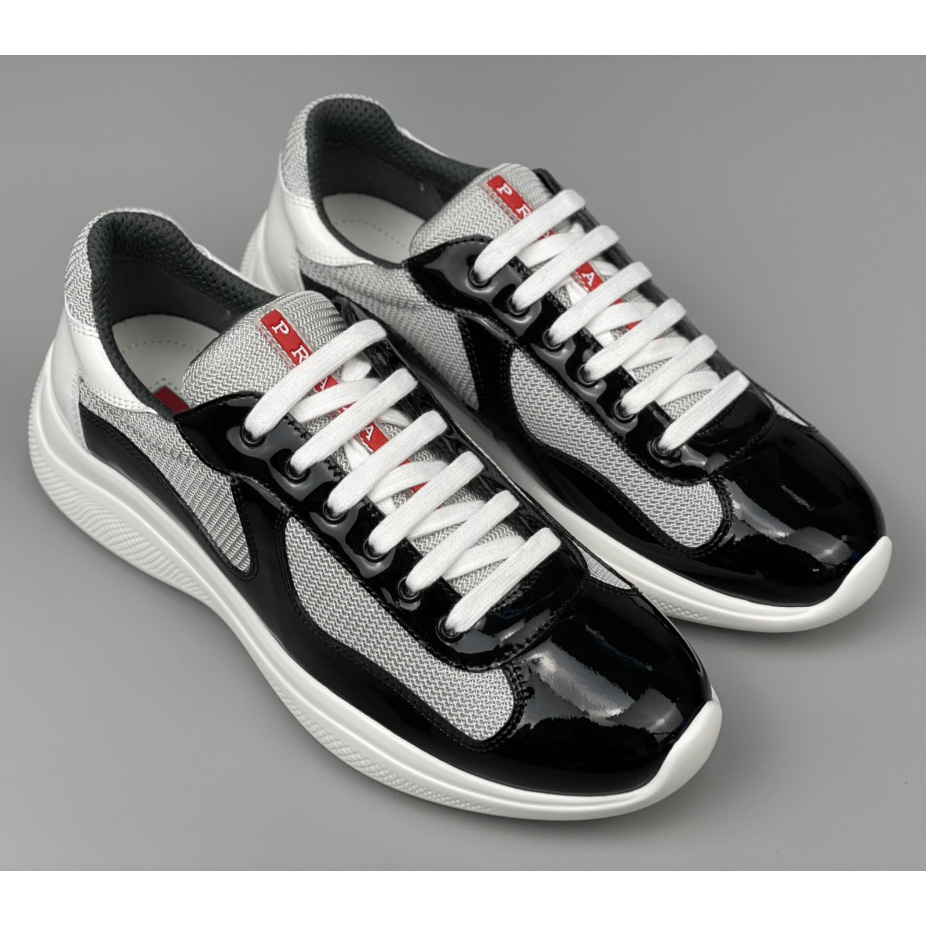 Prada Male America's Cup Sneaker In Black(upon uk size) - PerfectKickZ