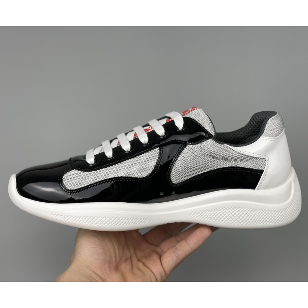 Prada Male America's Cup Sneaker In Black(upon uk size) - PerfectKickZ
