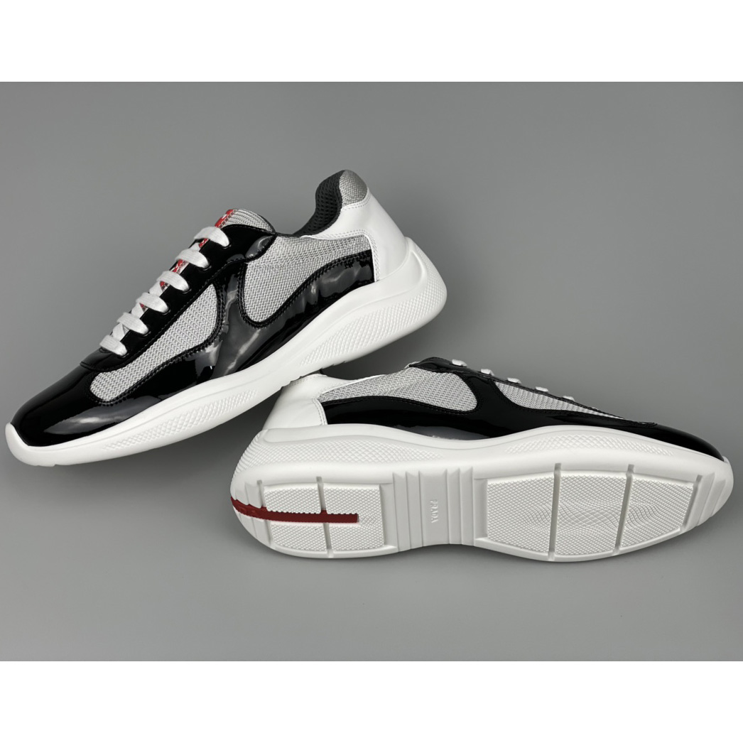 Prada Male America's Cup Sneaker In Black(upon uk size) - PerfectKickZ