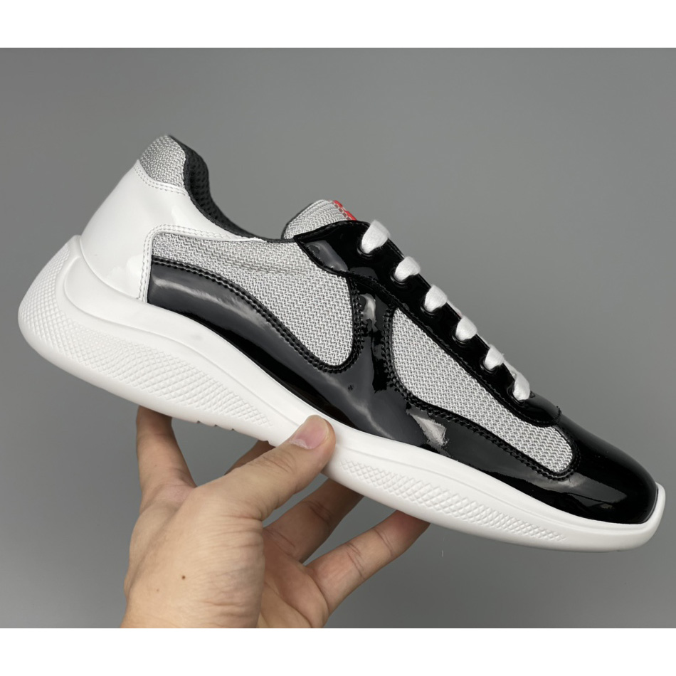 Prada Male America's Cup Sneaker In Black(upon uk size) - PerfectKickZ