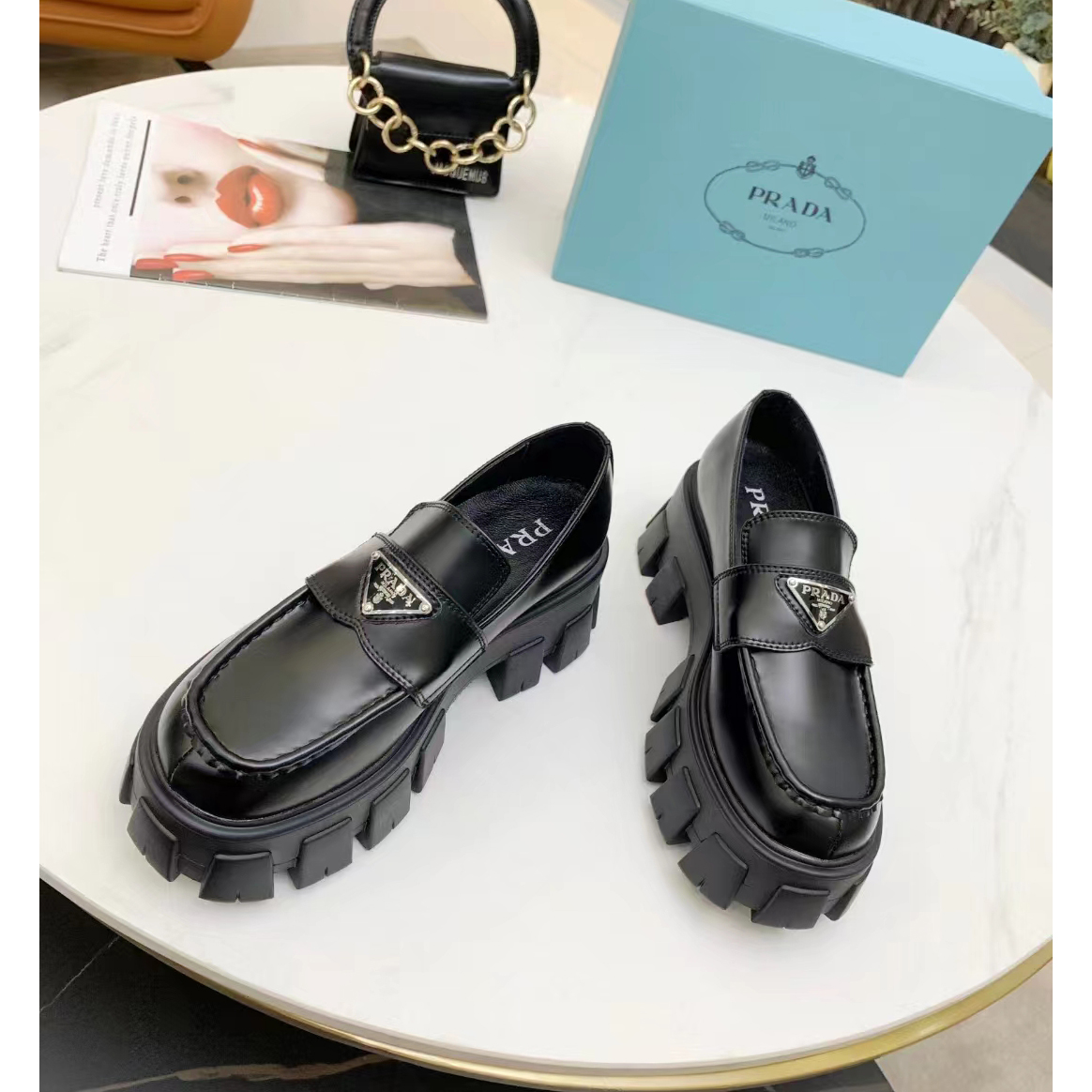 Prada Logo Shoes - PerfectKickZ