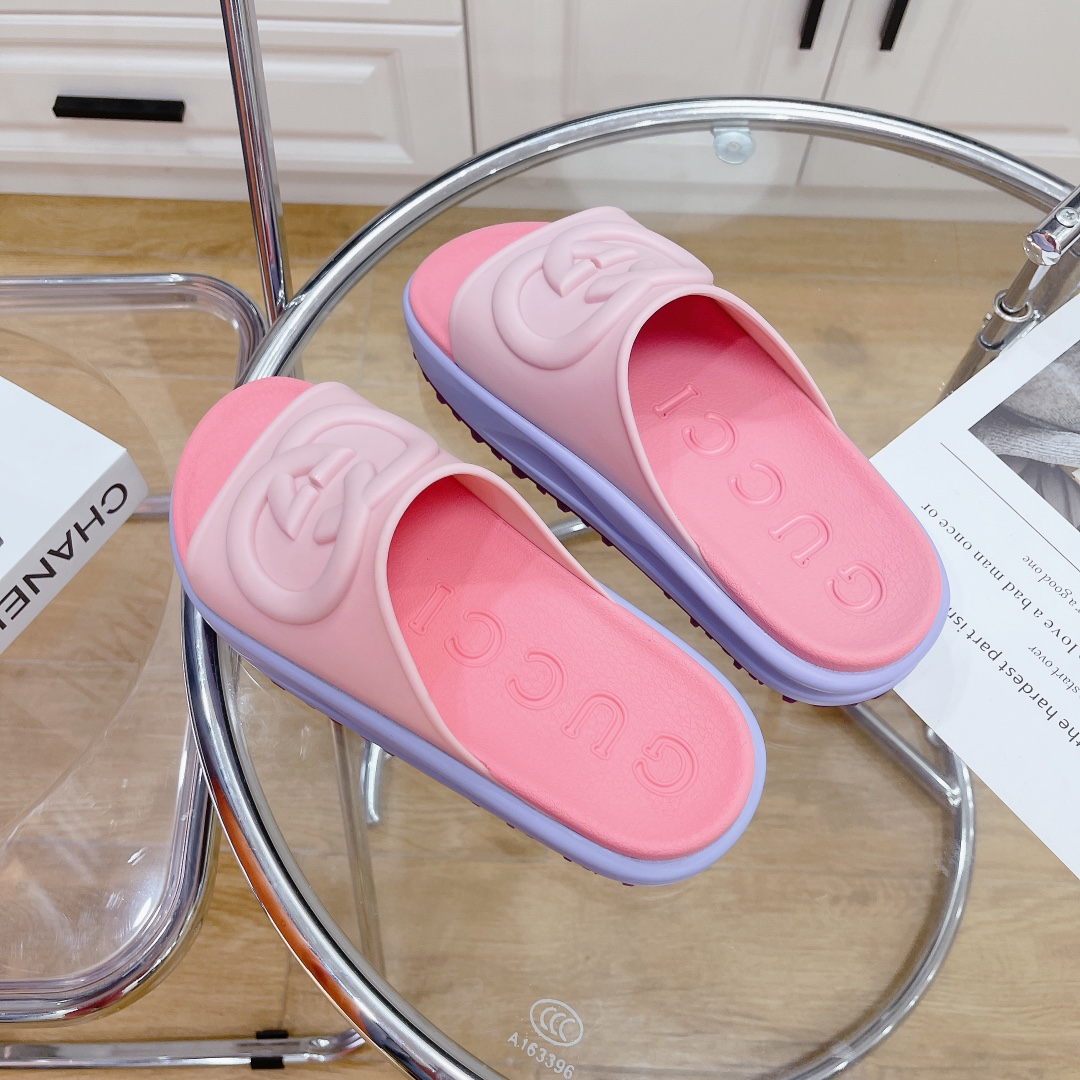 Gucci GG Thick soled slippers - PerfectKickZ
