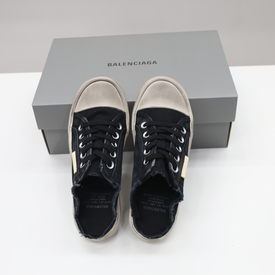 Balenciaga Men's Paris Sneaker Mule In Black - PerfectKickZ