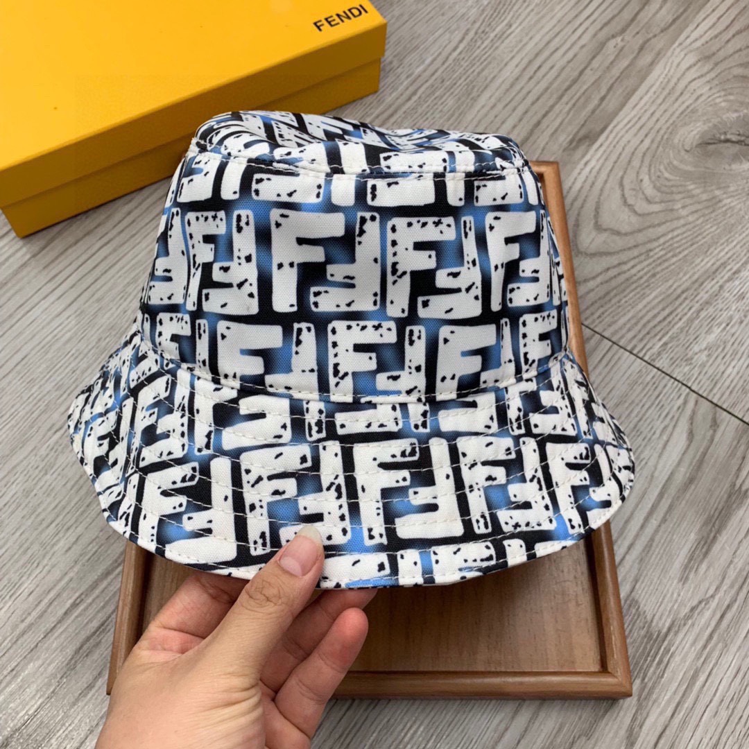 Fendi Multicolor Canvas Bucket Hat - PerfectKickZ