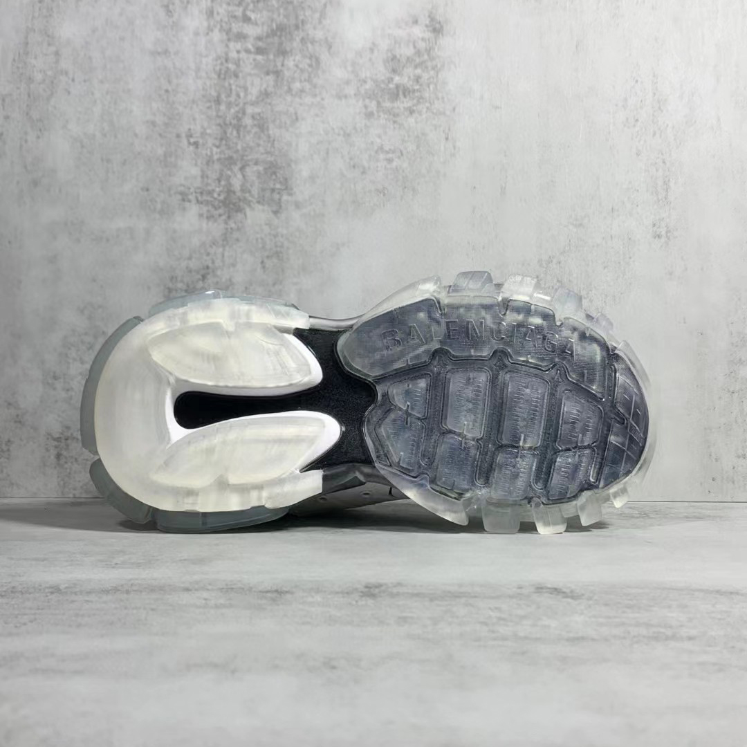 Balenciaga Track  Sneaker  Clear Sole In White - PerfectKickZ