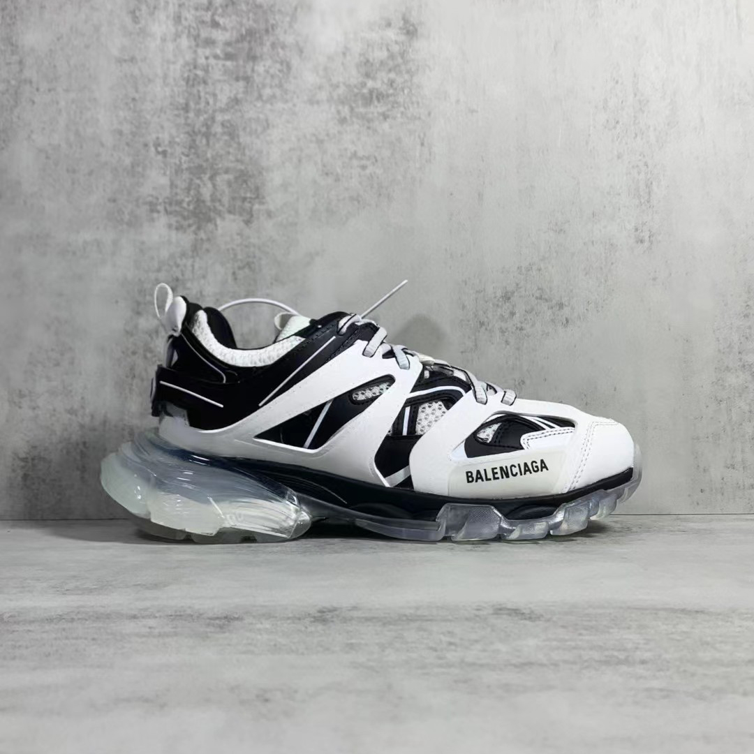 Balenciaga Track  Sneaker  Clear Sole In White - PerfectKickZ